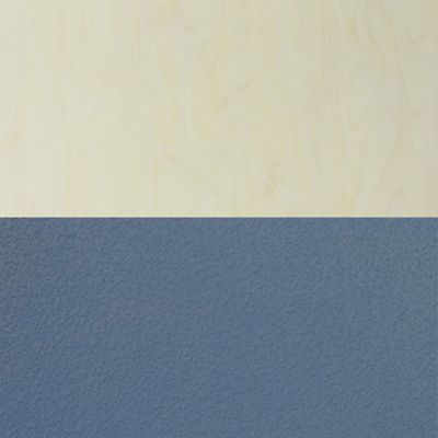 Image showing 2 th Regency Kee Square Breakroom Table with 4 Zeng Stack Chairs, 48 in., Blue