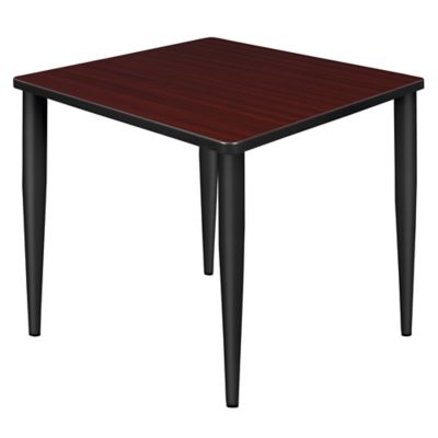 Regency Kahlo Square Tapered Leg Breakroom Table, 30 in., Black