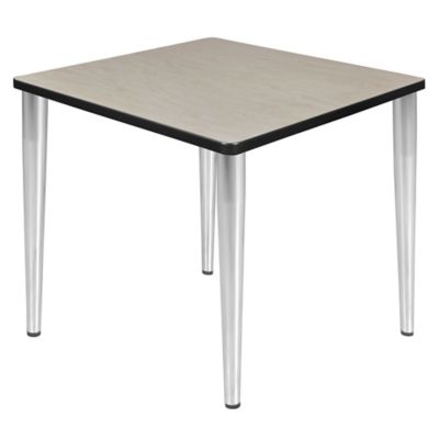 Regency Kahlo 30 in. Square Breakroom Table Top, Chrome Tapered Legs