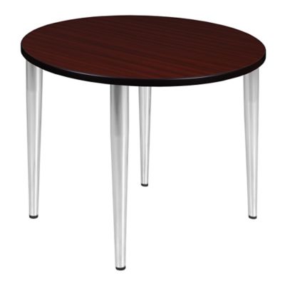 Regency Kahlo 36 in. Round Breakroom Table Top, Chrome Tapered Legs -  TPL36RNDMHCM