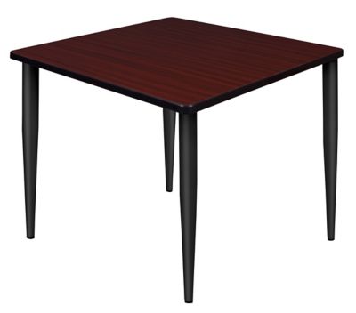 Regency Kahlo 42 in. Square Breakroom Table Top, Black Tapered Legs -  TPL4242MHBK