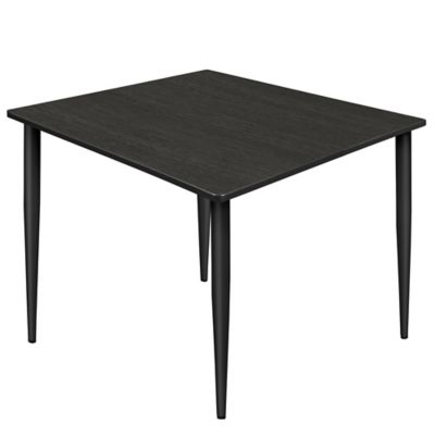 Regency Kahlo 48 in. Square Breakroom Table Top, Black Tapered Legs