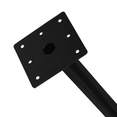 Image showing  Kahlo Square Tapered Leg Breakroom Table, 48 in., Black