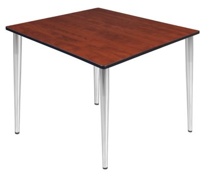 Regency Kahlo Square Tapered Leg Breakroom Table, 48 in., Chrome