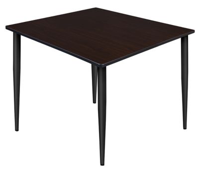 Regency Kahlo Square Tapered Leg Breakroom Table, 48 in., Black