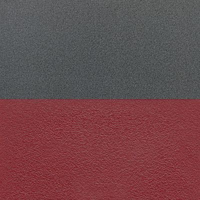 Image showing  Kahlo Square Breakroom Table with 4 M Stack Chairs, 30 in., Chrome/Burgundy