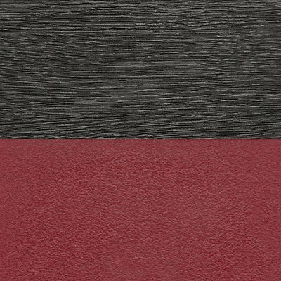 Image showing  Kahlo Round Breakroom Table with 4 M Stack Chairs, 42 in., Black/Burgundy