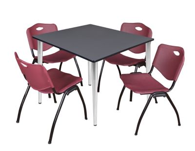 Product color Grey/Chrome/Burgundy