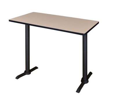 Regency Cain 48 x 24 in. Steel T-Base Cafe Training Seminar Table