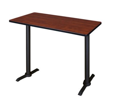 Regency Cain Steel T-Base Cafe Training Seminar Table, 48 in. x 24 in.