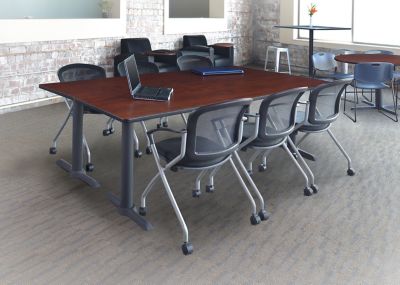 Image showing  Cain T-Base Legs, Black, 2-Pack