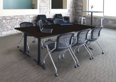 Image showing  Cain Steel T-Base Training Seminar Table, 84 in. x 24 in.