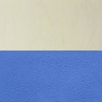 Image showing  Cain T-Base Training Seminar Table with 2 M Stack Chairs, 66 in. x 24 in., Blue