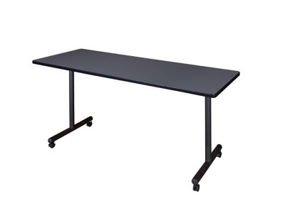 Regency Kobe 60 x 24 in. Mobile T-Base Training Seminar Table GY