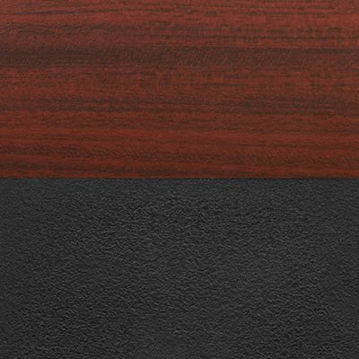 Image showing  Kobe 48 x 30 in.  T-Base Training Seminar Table & 2 Black M Stack Chairs