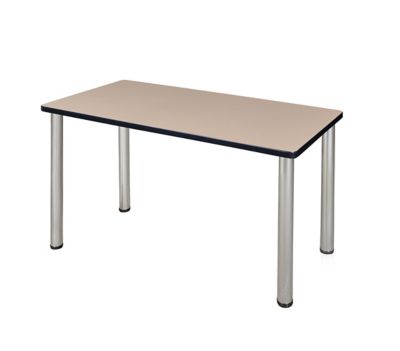 Regency Kee 42 x 24 in. Training Seminar Table with Chrome Legs