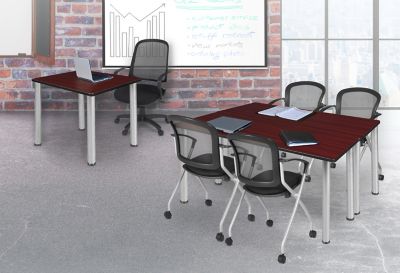 Image showing 1 th Regency Kee Training Seminar Table, 60 in. x 24 in., Chrome