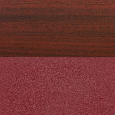 Image showing  Kee Training Table with 2 M Stack Chairs, 60 in. x 24 in., Chrome/Burgundy