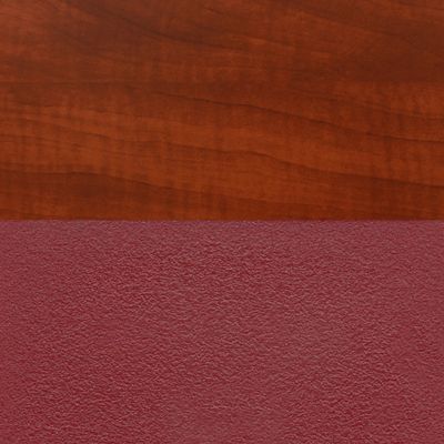 Image showing  Kee Training Table with 2 M Stack Chairs, 66 in. x 24 in., Chrome/Burgundy