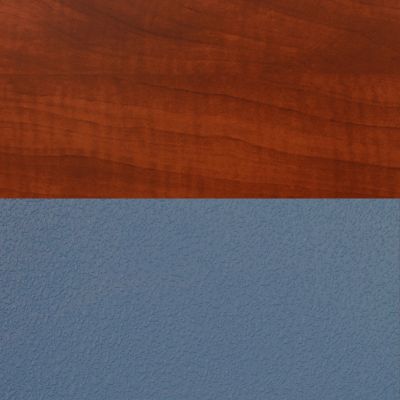 Image showing  Kee Training Table with 2 Zeng Chairs, 72 in. x 24 in., Chrome/Blue