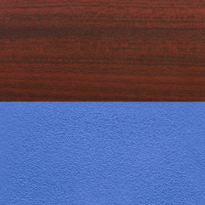 Image showing  Kee Training Table with 2 M Stack Chairs, 72 in. x 24 in., Black/Blue