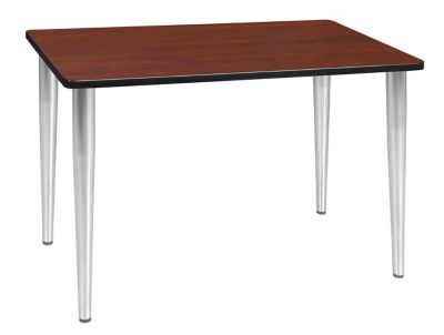 Image showing  Kahlo Tapered Leg Training Seminar Table, 48 in. x 24 in., Chrome