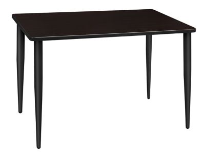 Regency Kahlo 48 x 24 in. Training Seminar Table, Black Tapered Legs