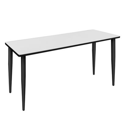 Regency Kahlo 72 x 24 in. Training Seminar Table, Black Tapered Legs