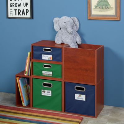 Image showing  Cubo Half-Size Stackable Bookshelf Storage Organization Cubes, 3-Pack