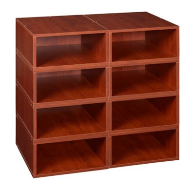Niche Cubo Half Size Stackable Bookshelf Storage Organization Cube, 8 Pack