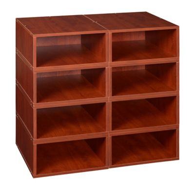 Niche Cubo Half-Size Stackable Bookshelf Storage Organization Cubes, 8-Pack