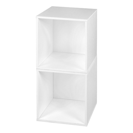 Niche Cubo Stackable Bookshelf Storage Organization Cube, 2 Pack