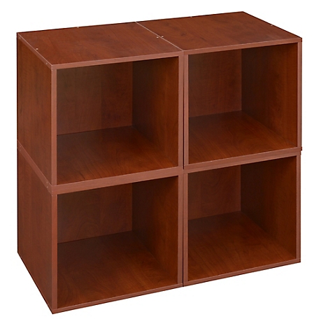 Niche Cubo Stackable Bookshelf Storage Organization Cube, 4 Pack