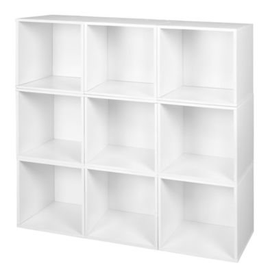 Niche Cubo Stackable Bookshelf Storage Organization Cube, 9 Pack