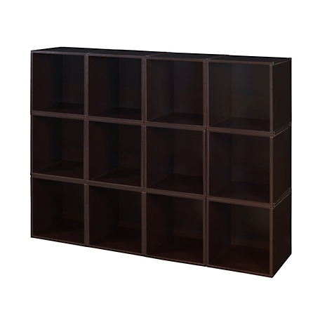 Niche Cubo Stackable Bookshelf Storage Organization Cube, 12 Pack
