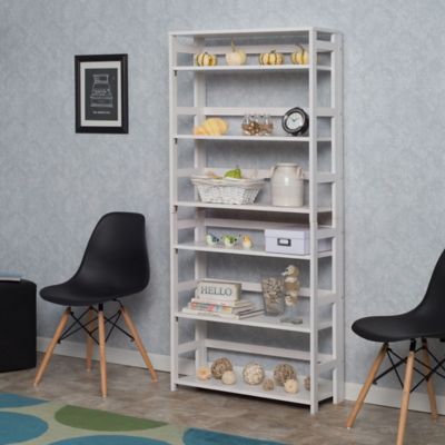 Image showing  Regency 6-Shelf Flip Flop Wide Folding Bookcase