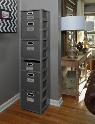 Image showing  Regency 6-Shelf Flip Flop Square Folding Bookcase