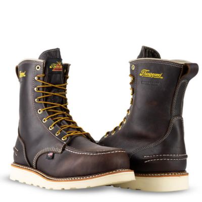 Image showing 3 th Thorogood Men's Round Toe Waterproof Moc Non-Safety Boots, 8 in.