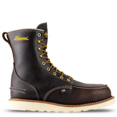 Image showing  Men's Round Toe Waterproof Moc Non-Safety Boots, 8 in.