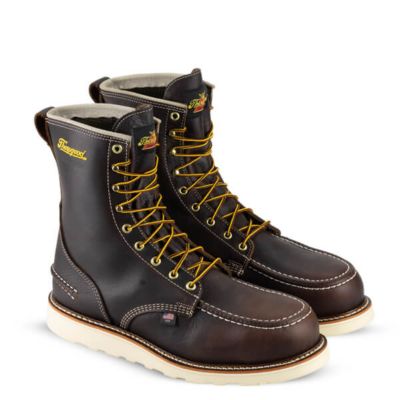 Image showing 2 th Thorogood Men's Round Toe Waterproof Moc Non-Safety Boots, 8 in.