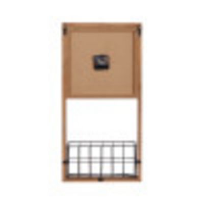 Image showing  Brown Wood Farmhouse Wall Clock, 12 in. x 4 in. x 24 in.