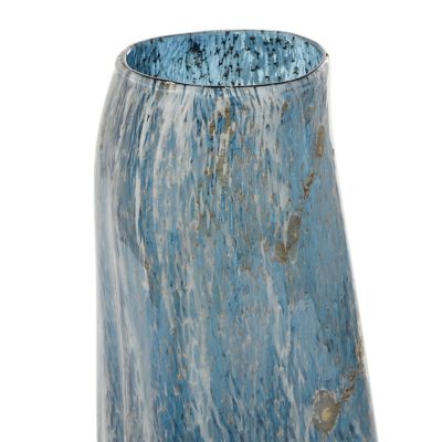Image showing  Glass Contemporary Vase Set, Blue, 2 pc., 83387