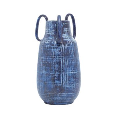 Image showing  Ceramic Contemporary Vase, 17 in., Blue