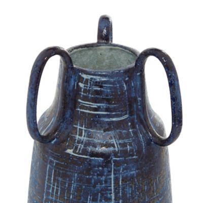 Image showing  Ceramic Contemporary Vase, 17 in., Blue