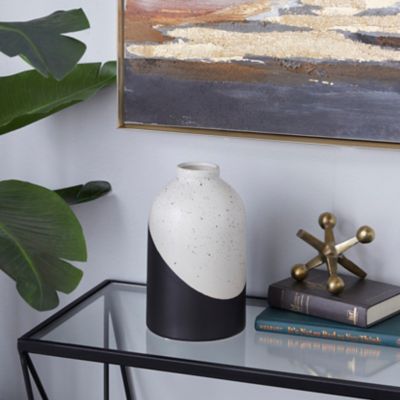 Harper & Willow Black Ceramic Contemporary Vase