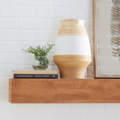 Image showing  3-Toned Ceramic Coastal Vase, 18.15 in., Tan