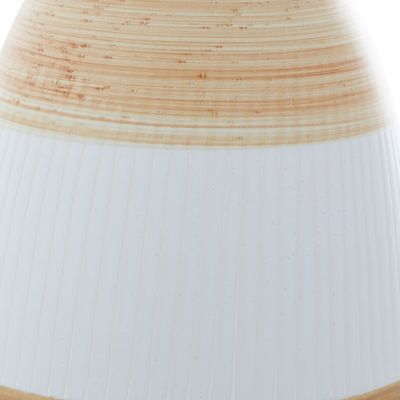 Image showing  3-Toned Ceramic Coastal Vase, 18.15 in., Tan