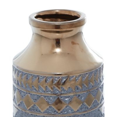 Image showing  Gold Porcelain Contemporary Vase
