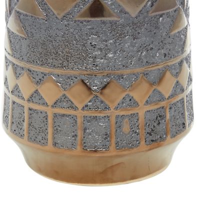 Image showing  Gold Porcelain Contemporary Vase