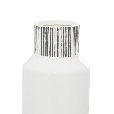 Image showing  Minimalist Ceramic Modern Vase, 22.05 in., White